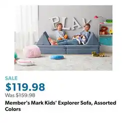 Sam's Club Member's Mark Kids' Explorer Sofa, Assorted Colors offer