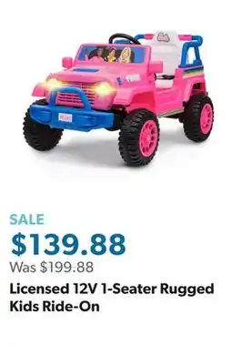 Sam's Club Licensed 12V 1-Seater Rugged Kids Ride-On offer