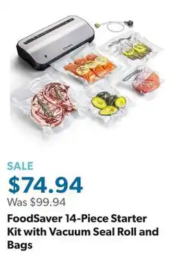 Sam's Club FoodSaver 14-Piece Starter Kit with Vacuum Seal Roll and Bags offer