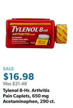 Sam's Club Tylenol 8-Hr. Arthritis Pain Caplets, 650 mg Acetaminophen, 290 ct offer