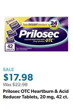 Sam's Club Prilosec OTC Heartburn & Acid Reducer Tablets, 20 mg, 42 ct offer