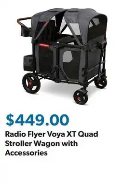 Sam's Club Radio Flyer Voya XT Quad Stroller Wagon with Accessories offer