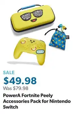 Sam's Club PowerA Fortnite Peely Accessories Pack for Nintendo Switch offer