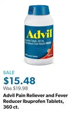Sam's Club Advil Pain Reliever and Fever Reducer Ibuprofen Tablets, 360 ct offer