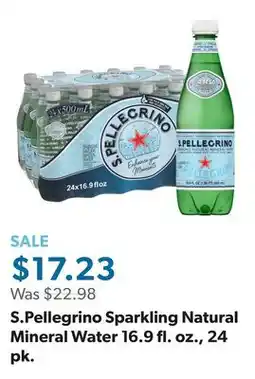 Sam's Club S.Pellegrino Sparkling Natural Mineral Water 16.9 fl. oz., 24 pk offer