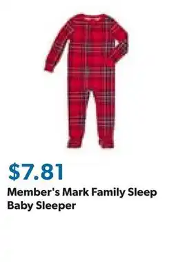 Sam's Club Member's Mark Family Sleep Baby Sleeper offer