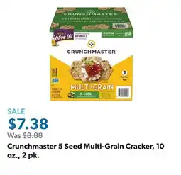 Sam's Club Crunchmaster 5 Seed Multi-Grain Cracker, 10 oz., 2 pk offer