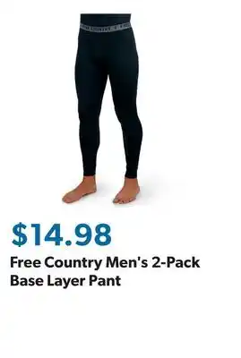 Sam's Club Free Country Men's 2-Pack Base Layer Pant offer
