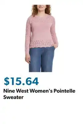 Sam's Club Nine West Women's Pointelle Sweater offer