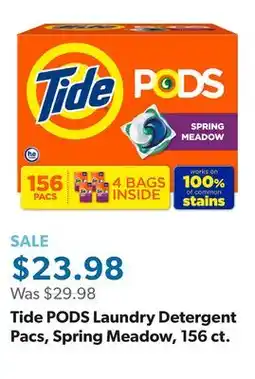 Sam's Club Tide PODS Laundry Detergent Pacs, Spring Meadow, 156 ct offer