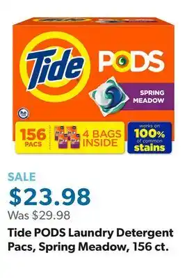 Sam's Club Tide PODS Laundry Detergent Pacs, Spring Meadow, 156 ct offer