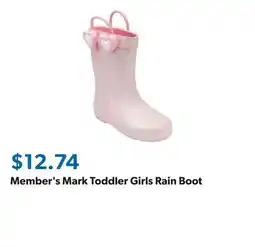 Sam's Club Member's Mark Toddler Girls Rain Boot offer