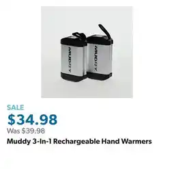 Sam's Club Muddy 3-In-1 Rechargeable Hand Warmers offer