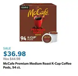 Sam's Club McCafe Premium Medium Roast K-Cup Coffee Pods, 94 ct offer