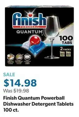 Sam's Club Finish Quantum Powerball Dishwasher Detergent Tablets 100 ct offer