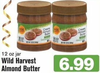 Shop 'n Save Wild Harvest Almond Butter 12 oz offer