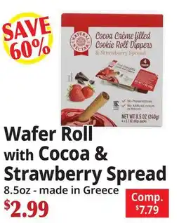 Ocean State Job Lot Wafer Roll with Cocoa & Strawberry Spread offer