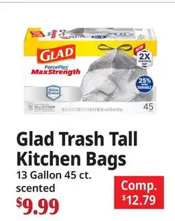 Ocean State Job Lot Glad Trash Tall Kitchen Bags offer
