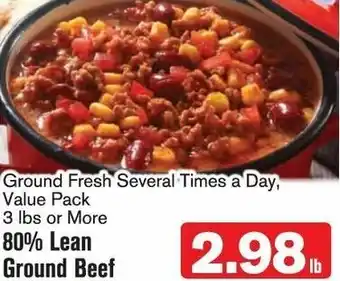 80% Lean Ground Beef