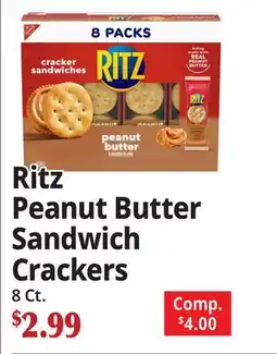 Ocean State Job Lot Ritz Peanut Butter Sandwich Crackers offer