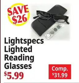 Ocean State Job Lot Lightspecs Lighted Reading Glasses offer