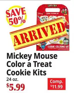 Ocean State Job Lot Mickey Mouse Color a Treat Cookie Kits offer