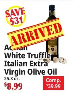 Ocean State Job Lot Adrian White Truffle Italian Extra Virgin Olive Oil offer