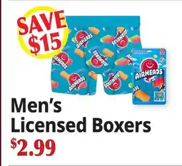 Ocean State Job Lot Men's Licensed Boxers offer