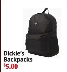 Ocean State Job Lot Dickie's Backpacks offer