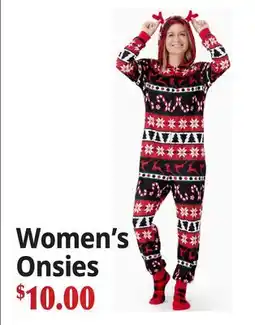 Ocean State Job Lot Women's Onsies offer
