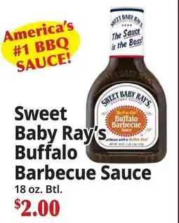 Ocean State Job Lot Sweet Baby Ray's Buffalo Barbecue Sauce offer