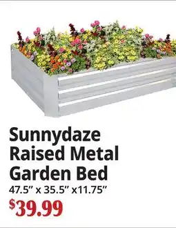 Ocean State Job Lot Sunnydaze Raised Metal Garden Bed offer