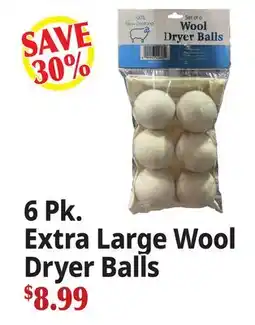 Ocean State Job Lot 6 Pk. Extra Large Wool Dryer Balls offer