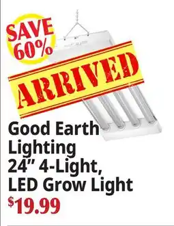 Ocean State Job Lot Good Earth Lighting 24 4-Light, LED Grow Light offer