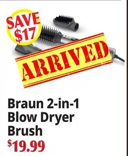 Ocean State Job Lot Braun 2-in-1 Blow Dryer Brush offer