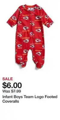 TJ Maxx Infant Boys Team Logo Footed Coveralls offer