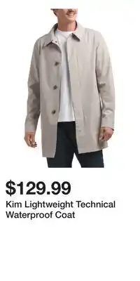 TJ Maxx Kim Lightweight Technical Waterproof Coat offer