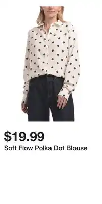 TJ Maxx Soft Flow Polka Dot Blouse offer