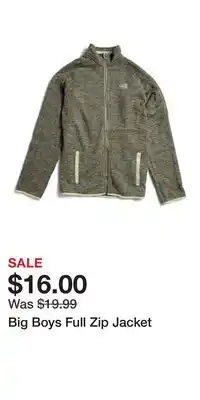 TJ Maxx Big Boys Full Zip Jacket offer