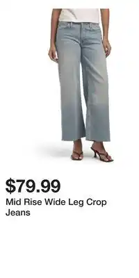 TJ Maxx Mid Rise Wide Leg Crop Jeans offer