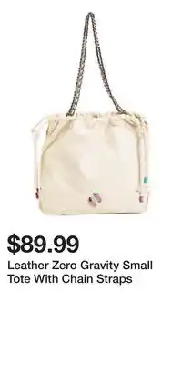 TJ Maxx Leather Zero Gravity Small Tote With Chain Straps offer