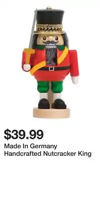 TJ Maxx Made In Germany Handcrafted Nutcracker King offer