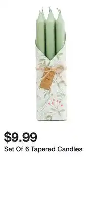 TJ Maxx Set Of 6 Tapered Candles offer