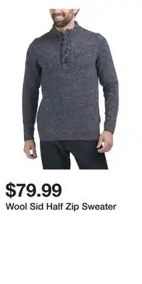 TJ Maxx Wool Sid Half Zip Sweater offer