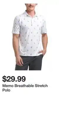 TJ Maxx Memo Breathable Stretch Polo offer