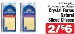 Crystal Farms Natural Sliced Cheese