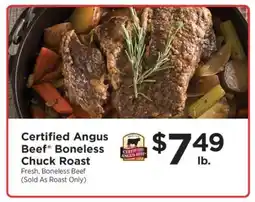 ShopRite Certified Angus Beef Boneless Chuck Roast offer