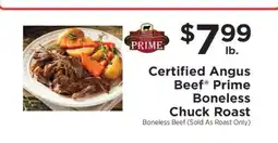 ShopRite Certified Angus Beef Prime Boneless Chuck Roast offer