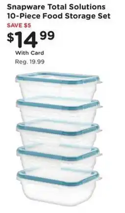 Kroger Snapware Total Solutions Food Storage Set offer