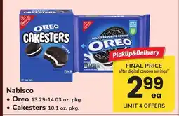 ACME Nabisco Oreo 13.29-14.03 oz. pkg., Cakesters 10.1 oz. pkg offer